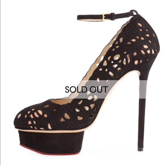 Charlotte Olympia Scribble Dolores Pump - Suede - Picture 3 of 5